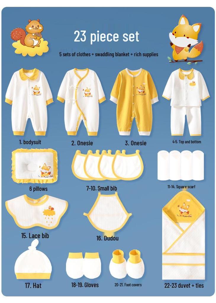 High-End Newborn Baby Clothes Gift Set for Spring & Autumn
