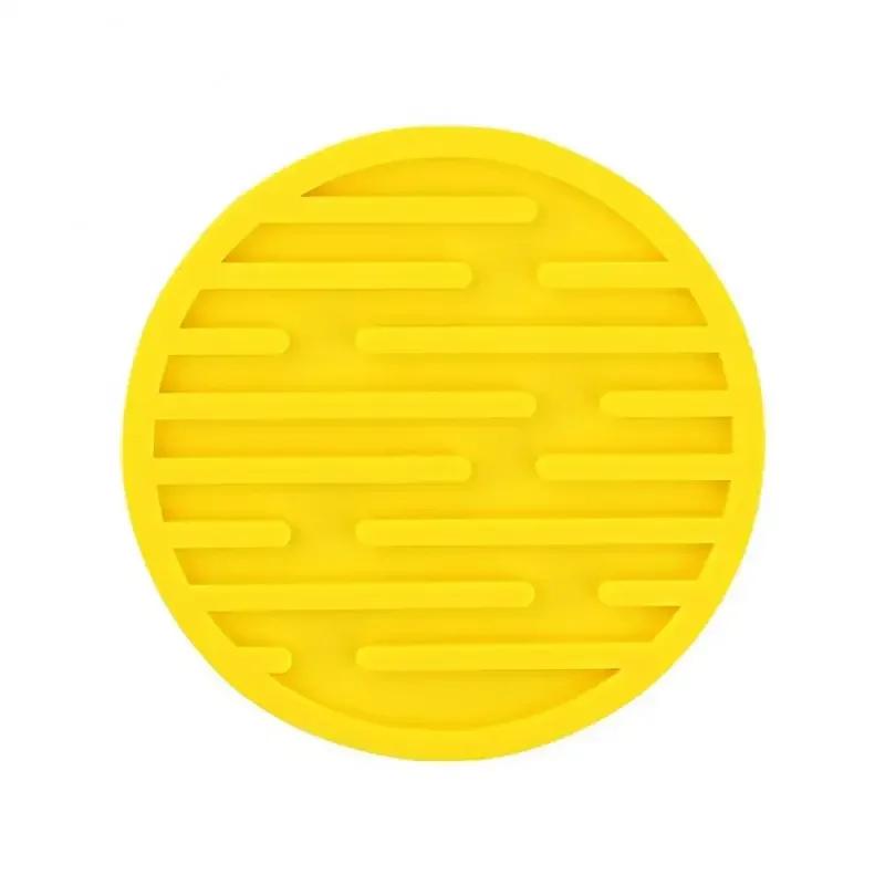 10cm Silikonunderlegg Runde Varmebestandig Gummi Tekoppmatte Drikke Kaffekopp Glass Drikkeholder Pad Dekor Bordmatte