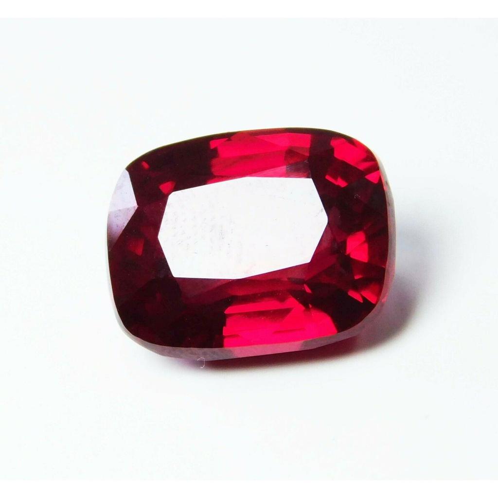 Mogok Unheated Cushion Cut 10 Carat Natural Red Ruby Loose Gemstone CERTIFIED