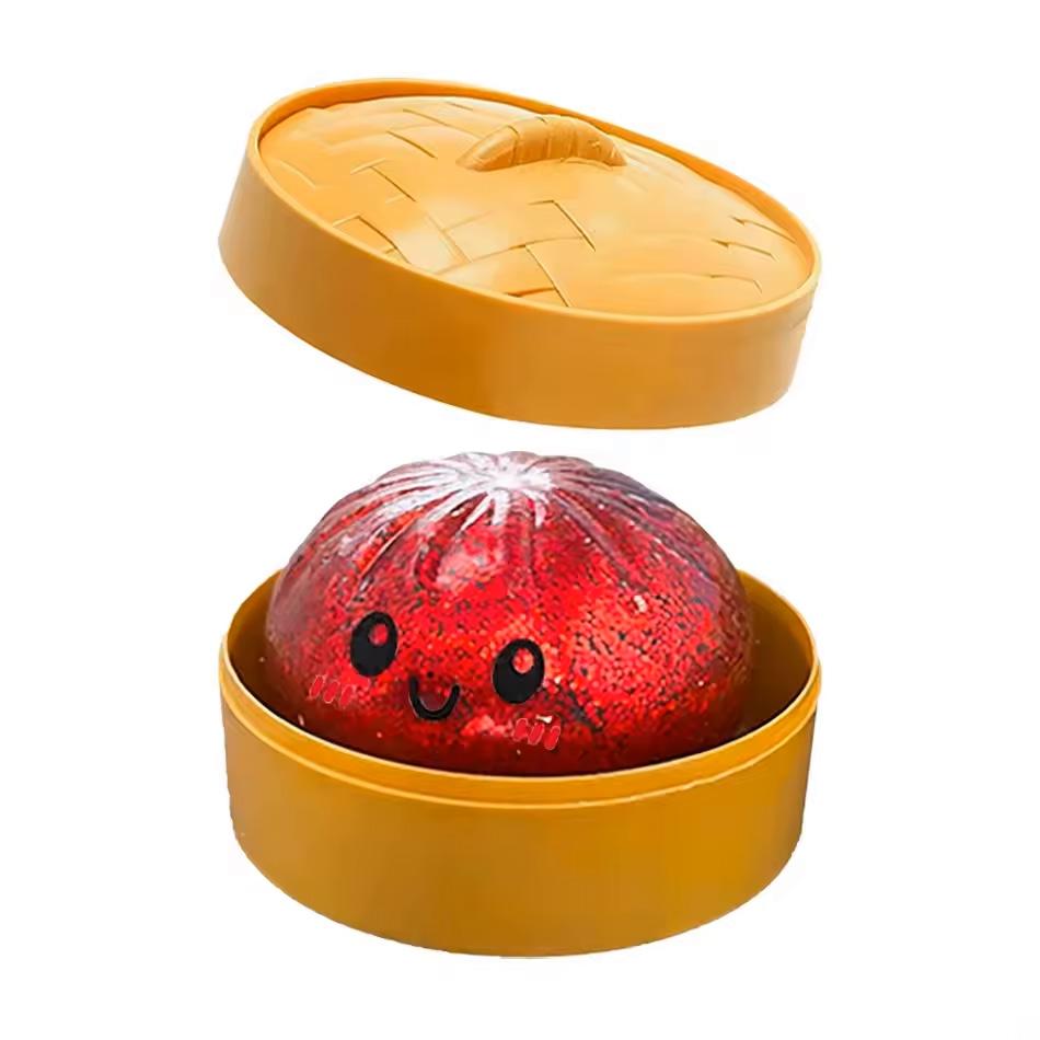 Barevné 6 stylů Třpytivé knedlíky Třpytivé knedlíky Mačkací hračky s krabičkou Knedlíky Senzorická mačkací hračka pro úlevu od stresu Hračky Dárky