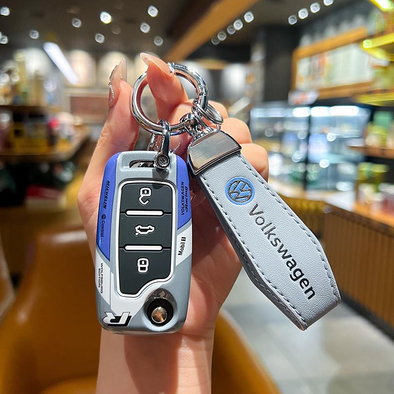 Für VOLKSWAGEN VW ABS Style Auto Klappschlüssel Hülle Schale Fernbedienung Halter Für VW Volkswagen Polo Tiguan Passat B5 B6 B7 Golf 4 5 6