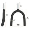 10Pcs Screw In U Hooks Garage Workshop Storage Hooks Wall Mounted for Rake Tennis Racket Equipment Utility Hooks Tool Holders