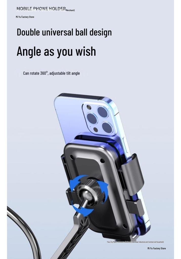 Bicycle & E-Bike Shockproof Phone Mount - Anti-shake for Road & Mountain Bikes