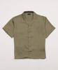 WEGO Short Sleeve Satin Embroidered Summer Simple Size M Men's Shirt, Top, Casual, Khaki,