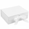 Extra Large Flip-Top White Cosmetic Gift Box