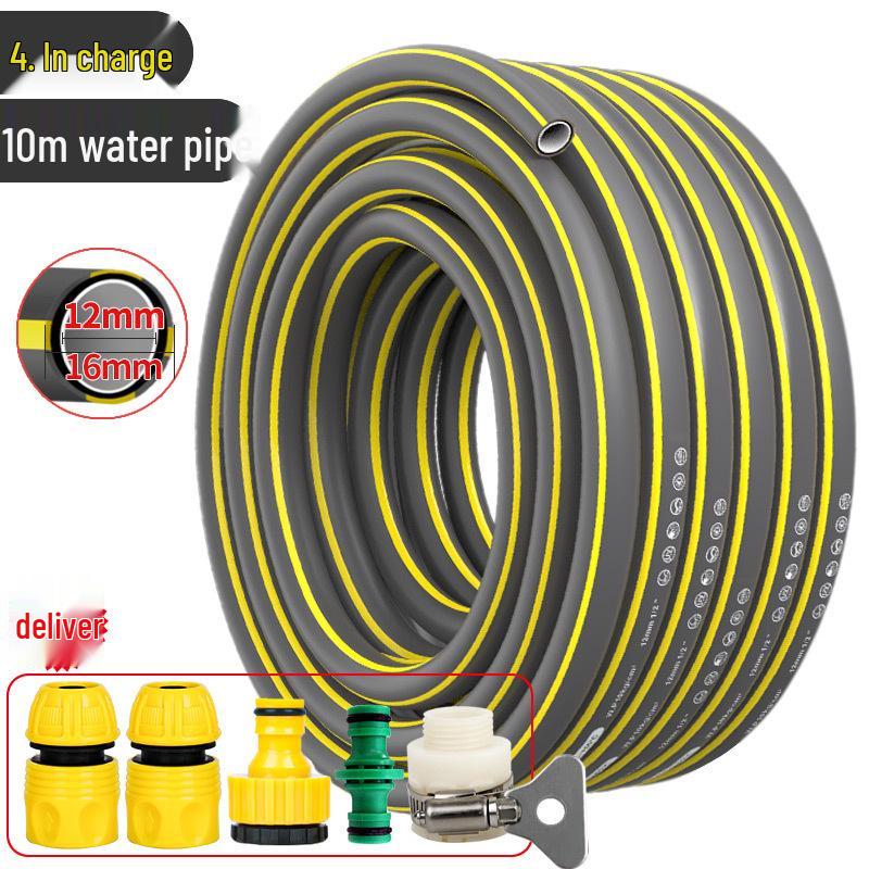 Eco-Friendly High-Pressure Three-Layer Gray Garden Hose for Car Wash