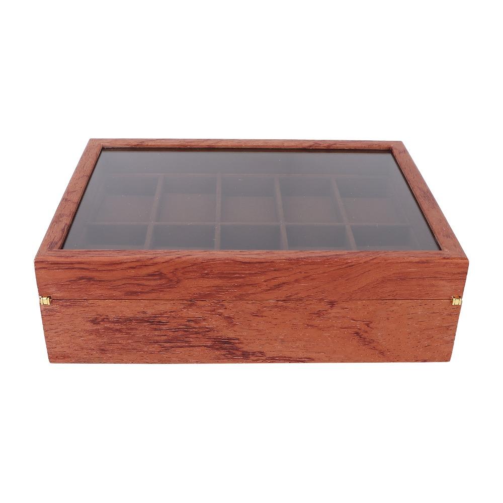 26.5 X 20 X 8cm Watch Storage Case Coffee Colored Watch Pillow Jewelry Display Case For Women
