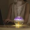 270ML Luftbefeuchter USB Wiederaufladbar 800mAh Home Hydratationsbefeuchter Farbige LED-Leuchte Nebelbereiter Blume Humidificador Diffusor