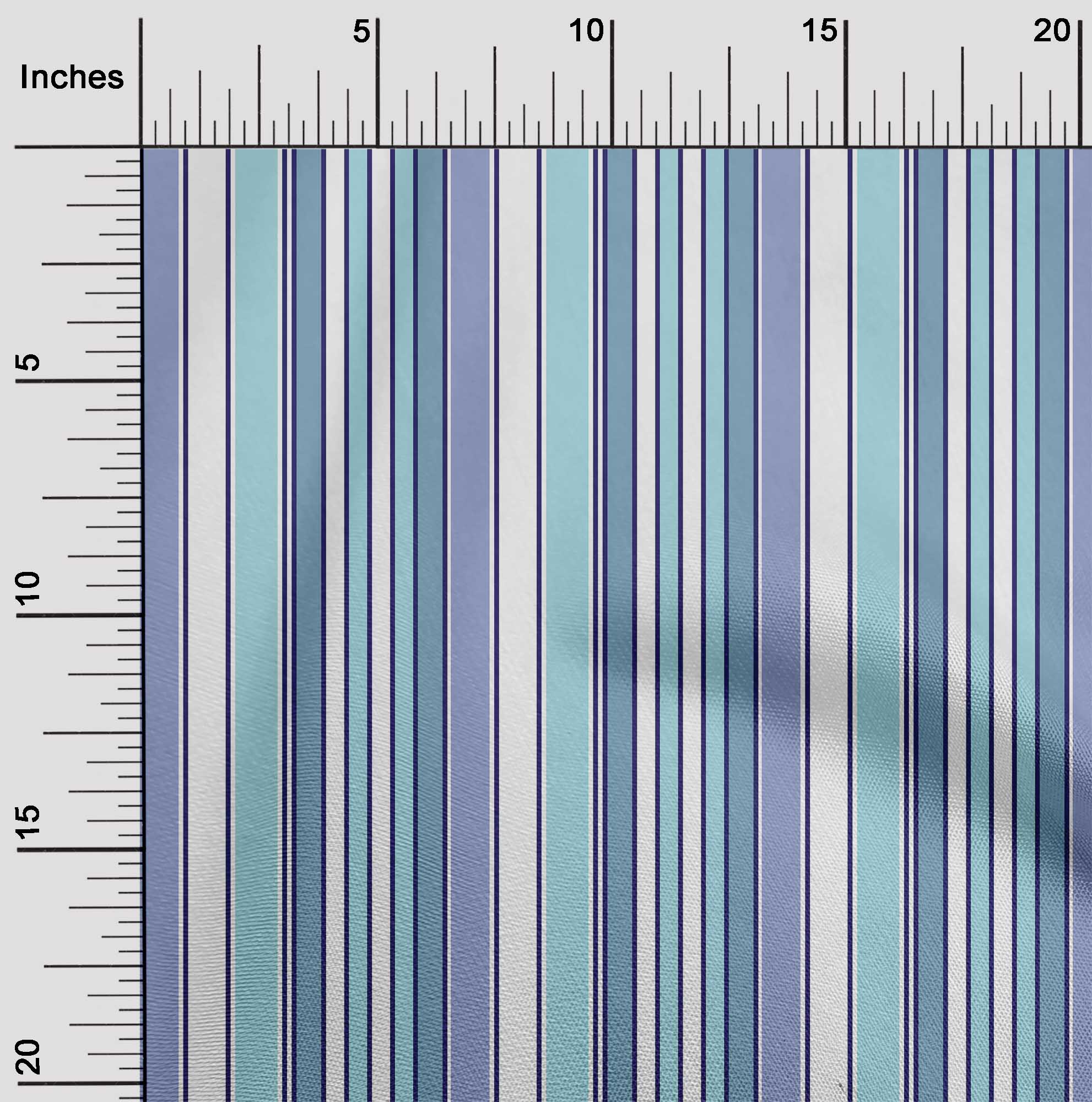 

OneOone Бавовняна гнучка тканина Багатобарвна смугаста декоративна тканина з принтом BTY 40 дюймів 42 Inch Wide - Viscose Chiffon сталлю синього кольору