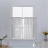 1 Pcs Kitchen Lace Window Screen Curtain Coffee Short Curtain Small Wear for Home Dormitory Bed