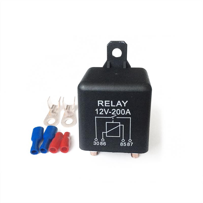 Car Truck Motor Relay 12V 120A Battery Switch for Automotive Starter Switch High Power Relays+2 Pin Footprint+2 Terminals
