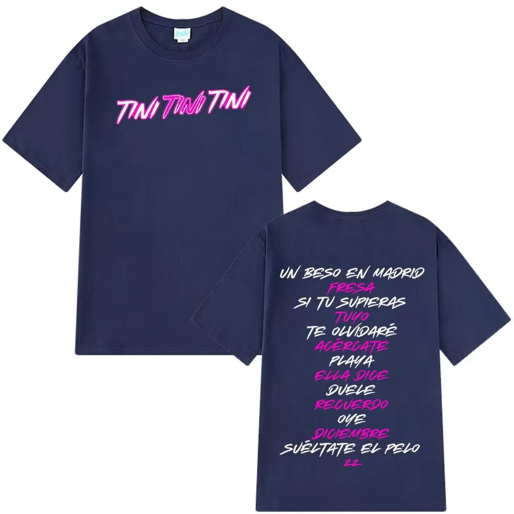 2025 Heißer Verkauf Tini Mode Druck T-Shirts Herren Damen Ästhetische Kleidung Kawaii T-Shirt Kurze Ärmel Lässiges T-Shirt Übergroßes Oberteil