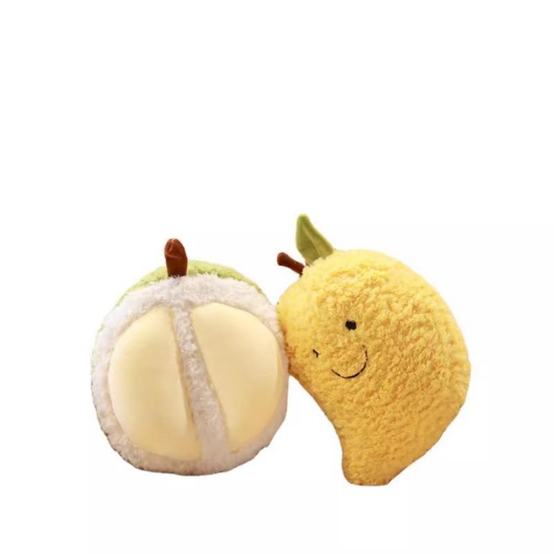 Plush fruit doll grab machine doll throw pillow toy durian cute pineapple doll simulation watermelon wedding sprinkle