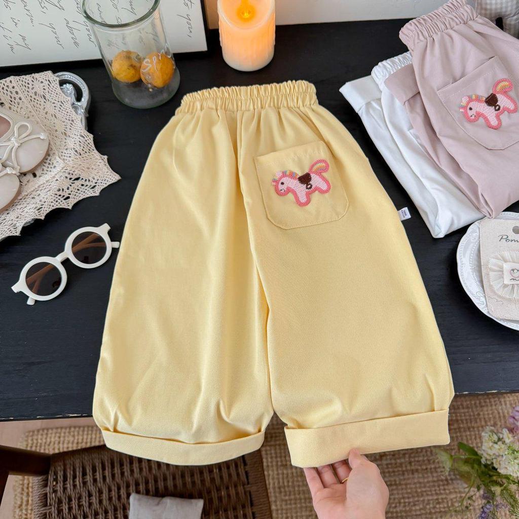 Kids' Stylish Spring/Autumn Loose Pants – Comfortable, Versatile Horse Print for Boys & Girls