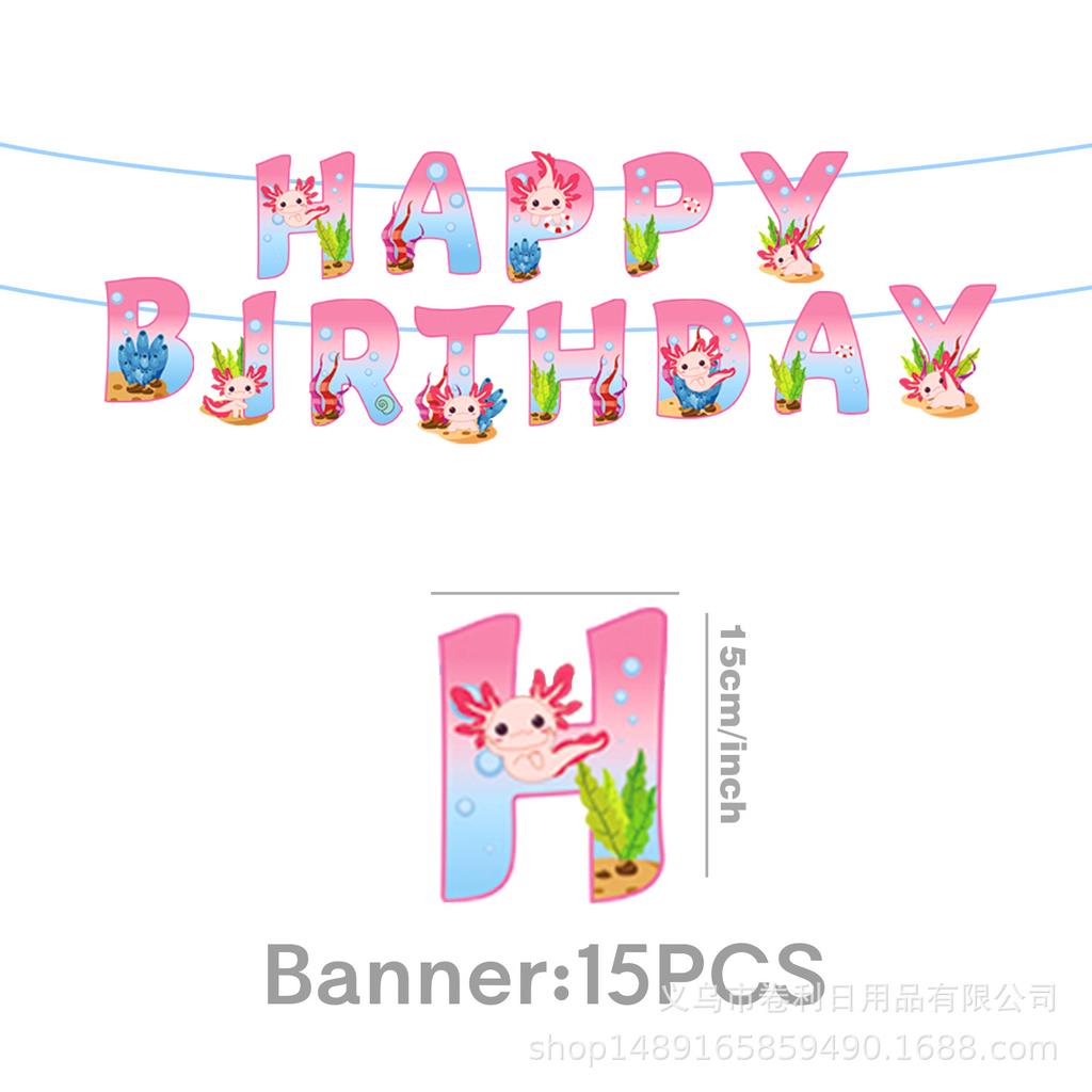 Salamander Themed Party Supplies Salamander Party Decoration Banner Party Tableware Tablecloth Balloon Arrangement Props