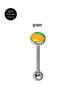 Titan 14G G23 Gerade Stange Ohrbrücke Piercing Schmuck - Phantomfarbe