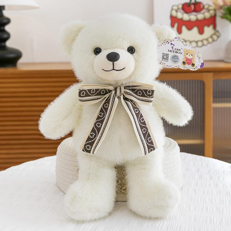 Bow Tie Bear Plush Toy Girl's Heart Companion Teddy Bear Birthday Gift Hug Bear
