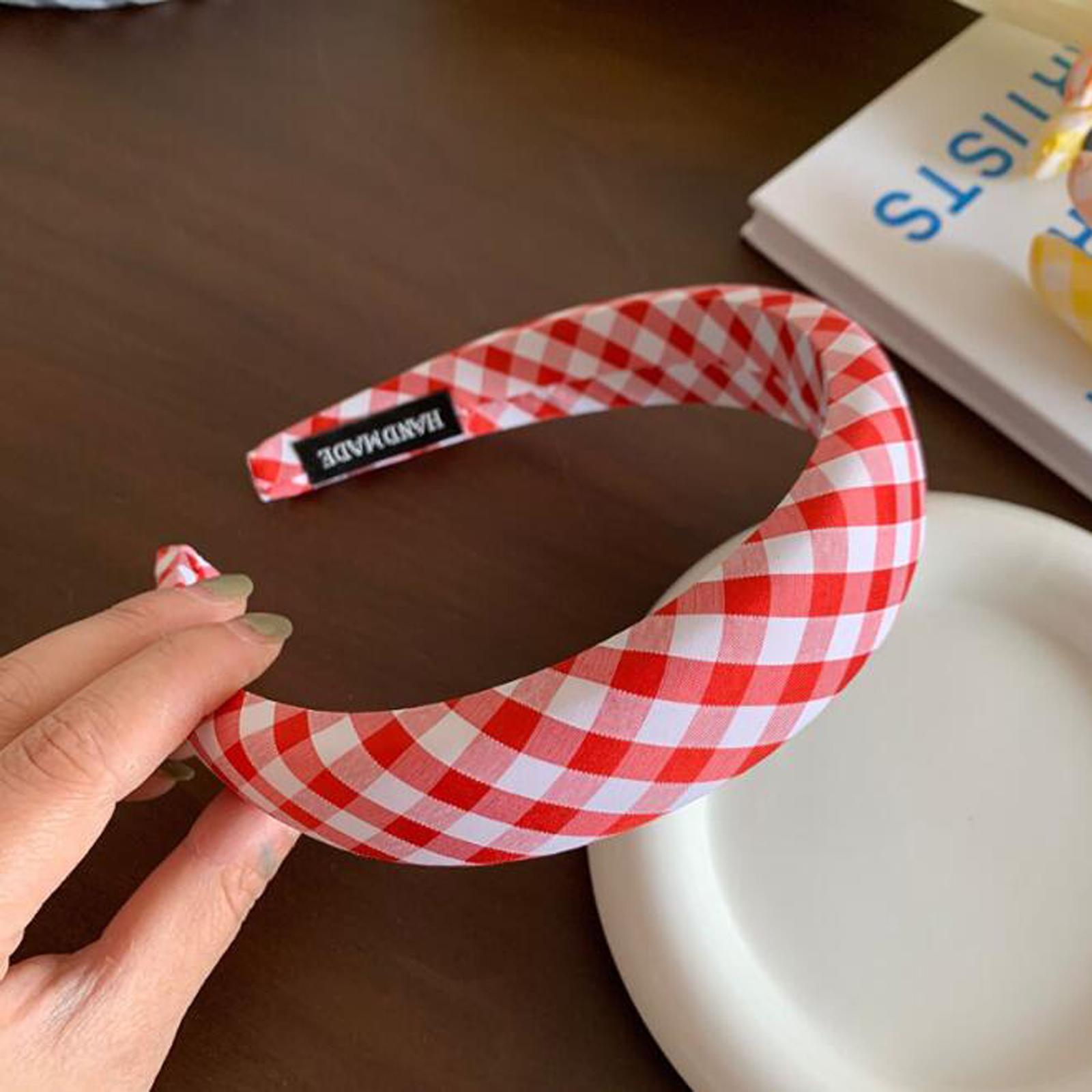 

PROLY Новая Мода Женские Аксессуары для Волос Классическая Клетчатая Повязка для Волос Повседневный Губчатый Тюрбан Взрослый Ободок для Волос