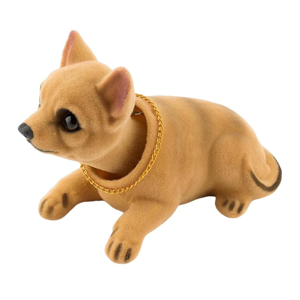 Dog Figurine for Vehicle Dashboard, Interior Accessories for Pet Lovers, Gift for Office Space