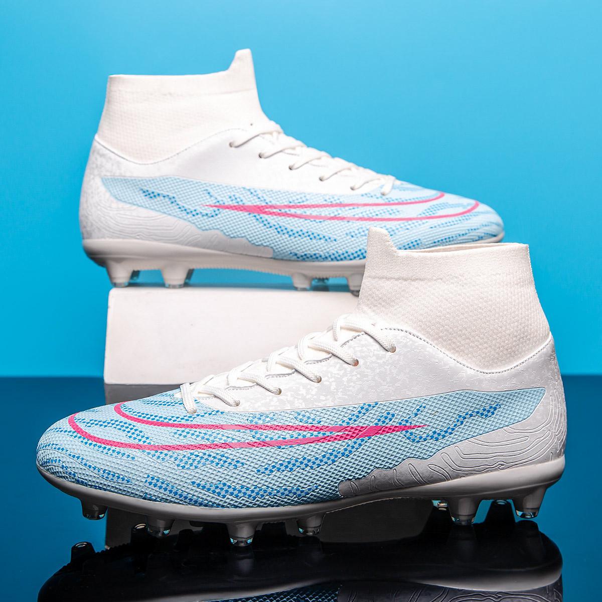 

Футбольные бутсы с высоким верхом для студентов, тренировочные, соревновательные, травяные, для взрослых, шипованные, кроссовки для внешней торговли, спортивные 48