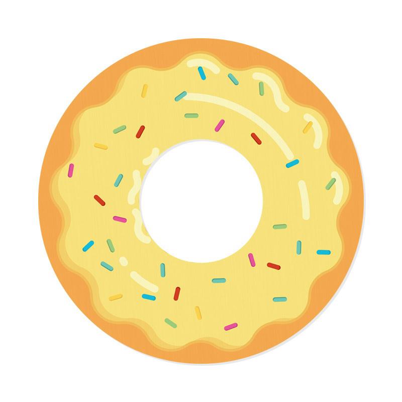 Kawaii Donut-Shaped Diatomite Coaster - Absorbent Cup Mat for Office Desk, Heat Resistant Table Protector for Mugs & Glasses