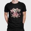 Cute Teddy Bear Shirt Pink Hearts Kawaii Bear Graphic Unisex Tee