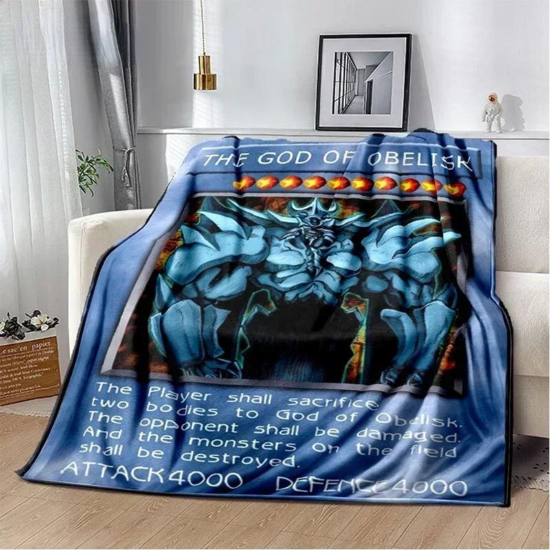 Anime Yu Gi Oh karciany koc do rzucania niebieskie oczy biały smok Anime Cartoon miękki pluszowy koc sypialnia narzuta Home Decor
