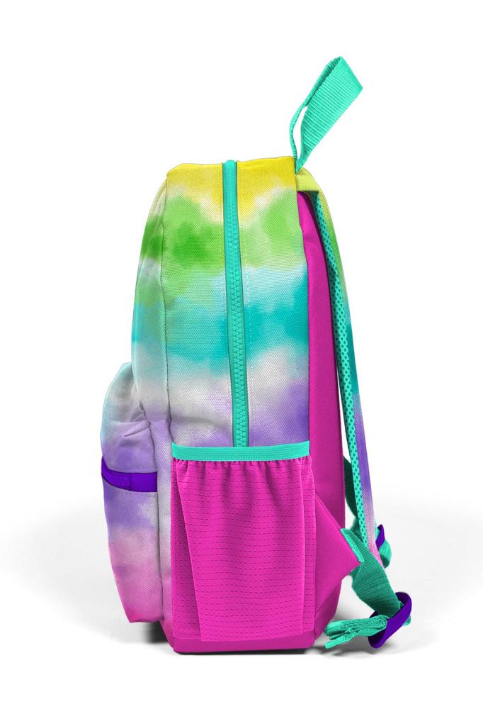 Minik Yuva Rucksack Buntes Batikmuster mit zwei Fächern 23539