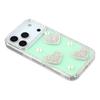 For iPhone 17 Pro Case Rhinestone Edge Pearl Love Decor TPU+PC IMD Phone Cover