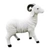 Dekorativní pryskyřičné sochy ovcí pro obývací pokoj nebo zahradní ornamentiku Bílá jehňata Miniatury Figurky Ozdoby