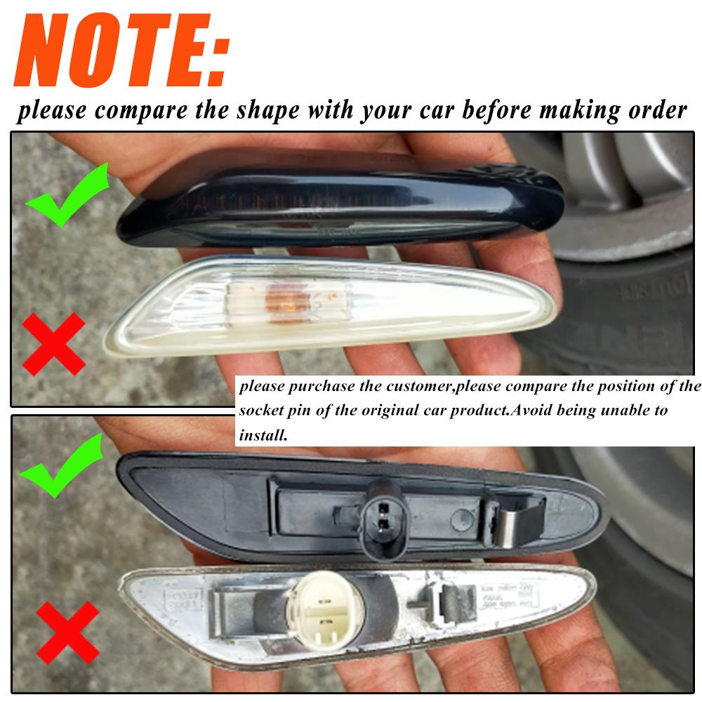 Für BMW X3 E83 X1 E84 X5 X53 E60 E61 E46 E81 E82 E90 E92 E87 E88 Sequentiell blinkende LED Blinker Seitenmarkierungsleuchte