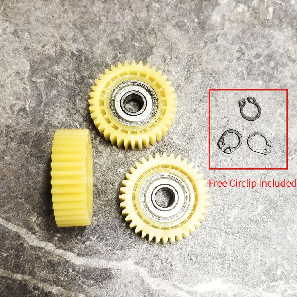 3 Stück 36T E-Bike Motorzahnrad 38x12mm Nylonzahnräder Hochfeste Planetenmotorzahnräder mit 8mm Lager-Radnaben für Elektrofahrrad