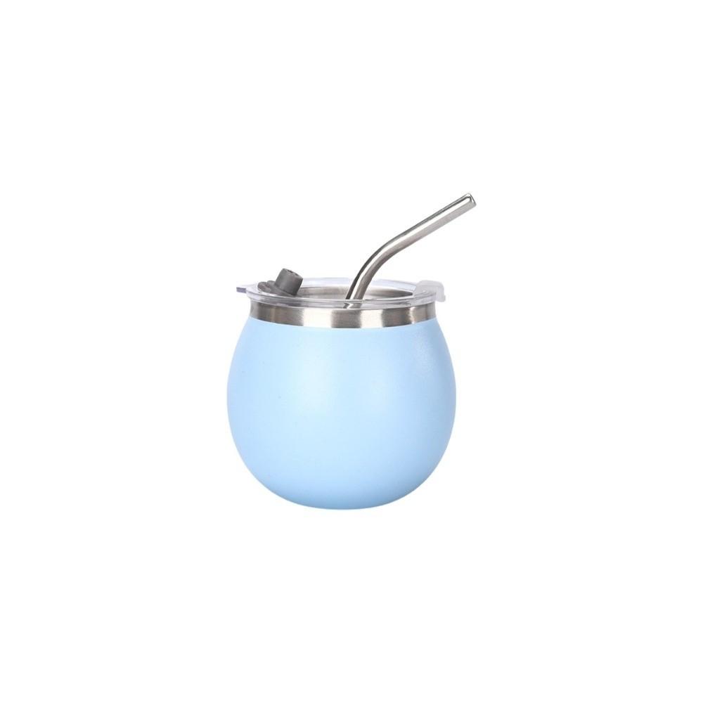 with Straw and Lid Portable Egg Cup Double Wall Tumbler Cup Argentine Yerba Mate Cup  Office