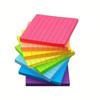 8Pcs Self-adhesive Memo Pad Paper 8 Rainbow Color Writing Memo Pad Self Sticky Notes Pad  Notebook