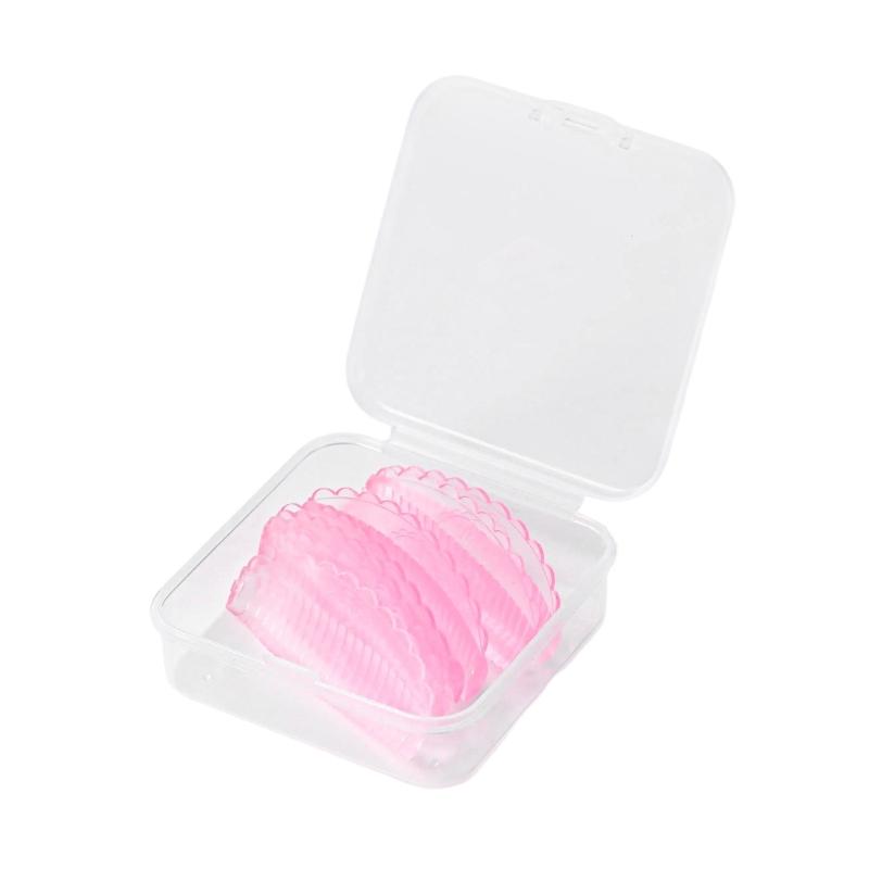 4 Pairs Grade Silicone Eyelash Curling Tools Ergonomic Design Travel Friendly Beauty