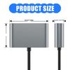 Lightweight Ethernet Converter USB C to RJ45 Adapter with Gigabit Speed and Double USB Port Wide Use PD60W Charging