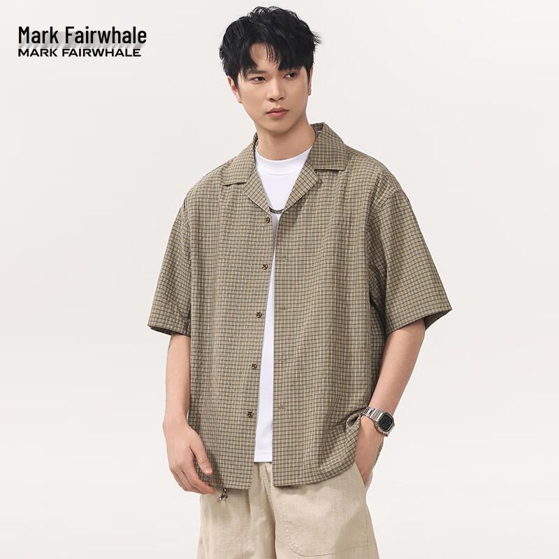 MARK FAIRWHALE Men s Summer Casual Short Sleeve Shirt 4XL