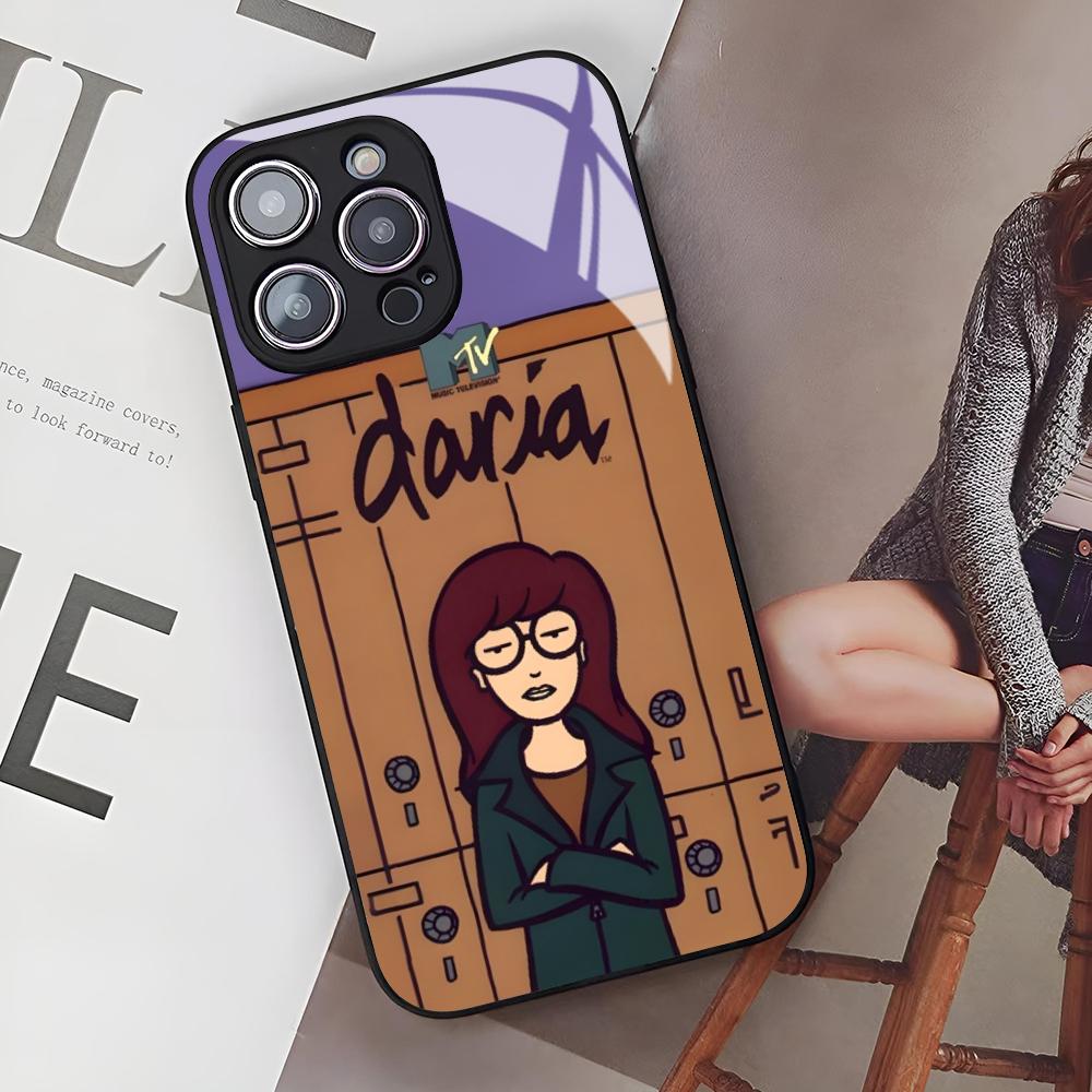 Cute Cartoon DariaS Phone Case for Iphone 17 Air 16 15 14 12 11 13 Pro Max Mini Se Puls Glass Cover