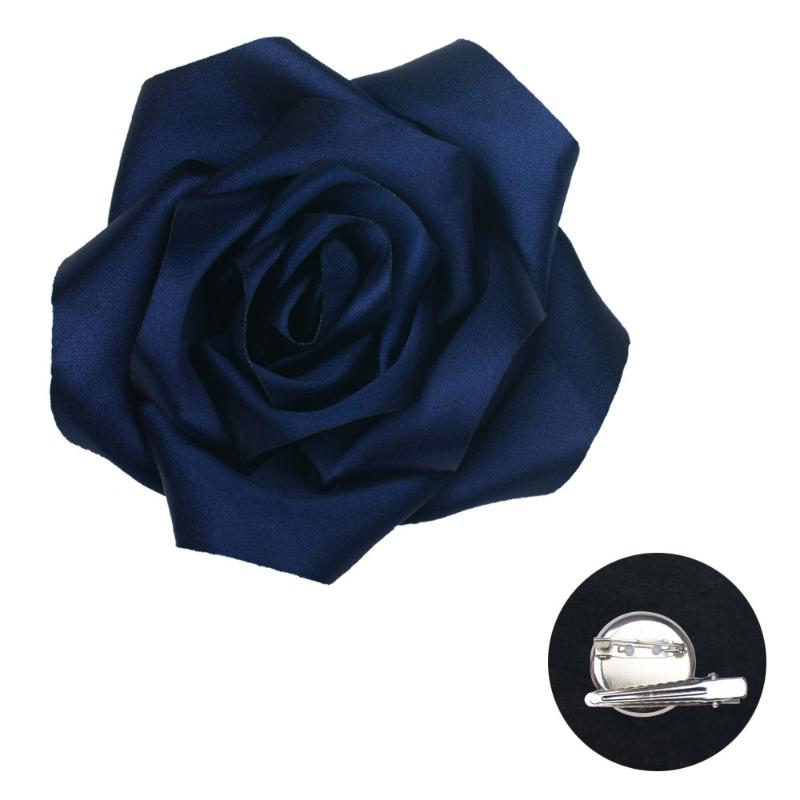 Exaggerate Multi-Layer Fabric Rose Flower Brooch For Women Girl Magazine Wedding Shoot Accessory Pin Dress Suit Corsage