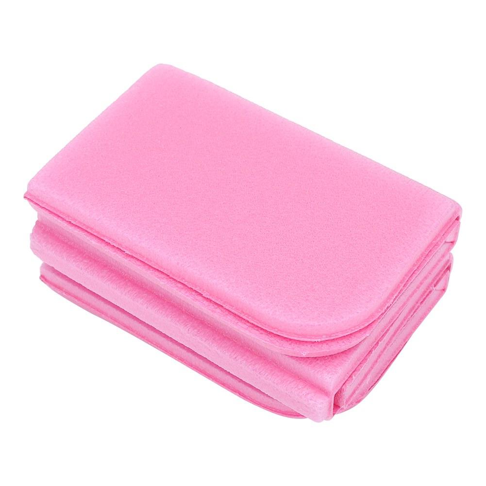 Folding Seat Cushion Portable Waterproof Picnic Mat Pad Cover (Pink)
