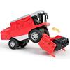 1/24 Alloy Combined Wheat Harvester Model Agricultural Tractor Vehicle Sound and Light Suitable for Collection Kids Toys