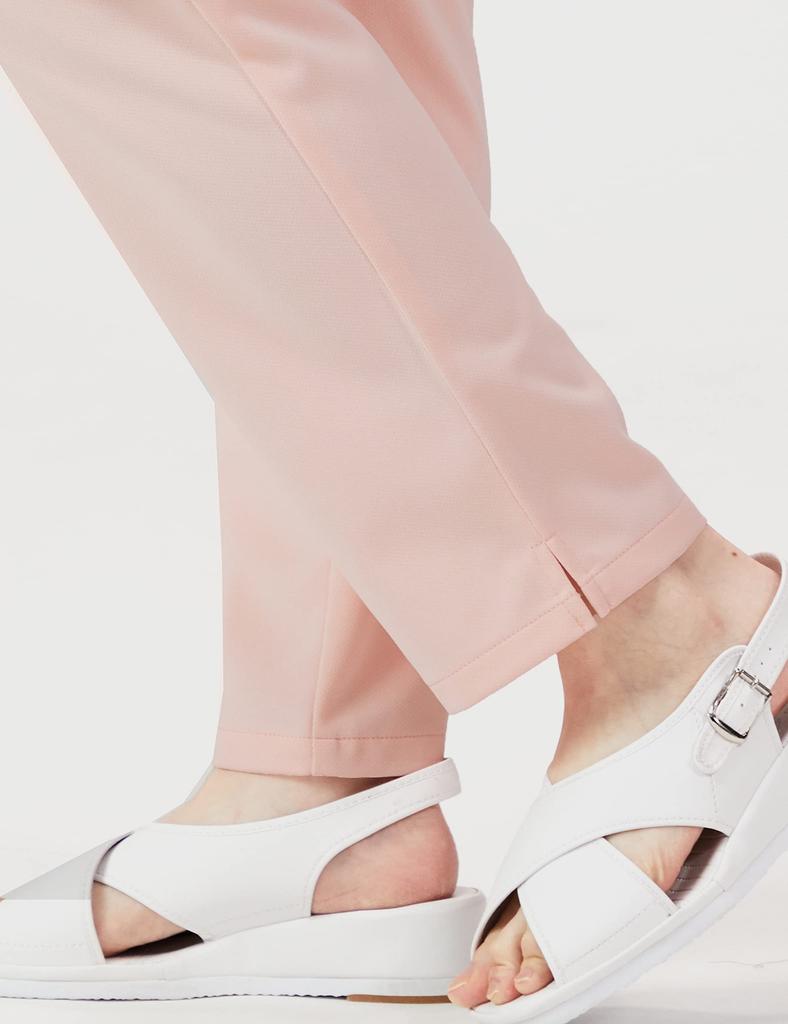 Kalhoty s podšívkou a rozparkem pro průmysl MK0052 Korálově růžová L [Michelle Cran] Dámské [Neprůhledné/Antistatické/Strečové/Antimikrobiální/Snadná péče/Vhodné]