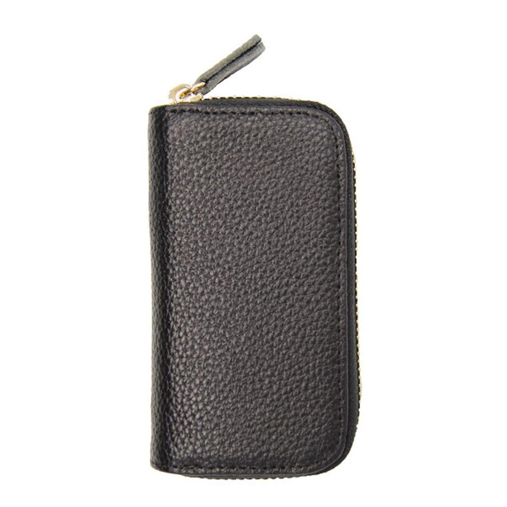 Kamikaze 6-Key Case with Zipper, Smart Key, and Card Slots (Black)