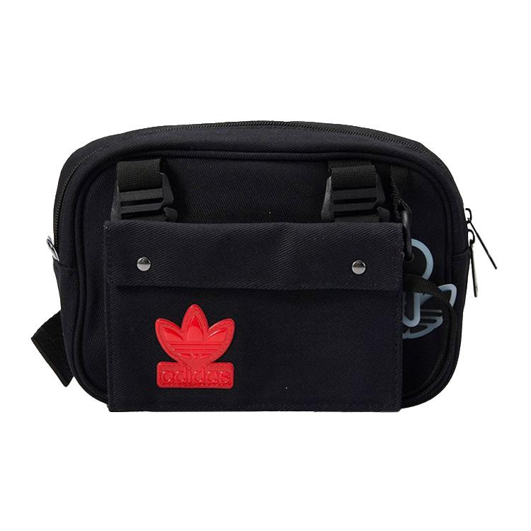 New Adidas Originals Cotton Small Square Bag Camera Bag Shoulder Bag Crossbody Bag Regular Unisex Black H51009