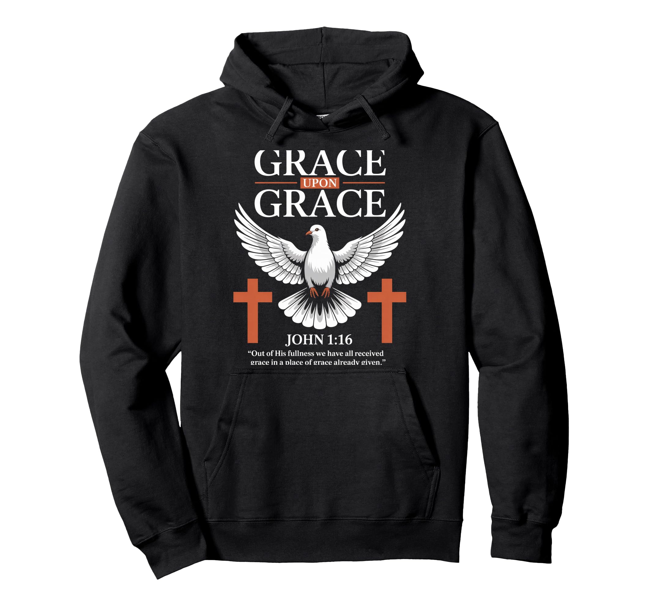 

Grace Upon Grace Dove Christian Streetwear Hoodie