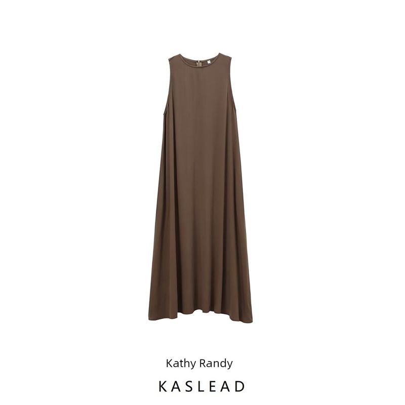 Kaslead New Arrival Women's Clothing Fashion Style Fashion Sleeveless Loose Midi Skirt Dress 4661291