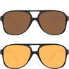 MEETSUN Vintage 70s Sunglasses For Women Men,Retro  Large Frame  Glasses