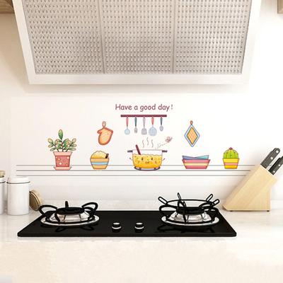 Kitchen Wallpaper Self Adhesive Oil Proof Wall Sticker Waterproof Backsplash Wall Protector Film for Cupboard Kitchen Countertop