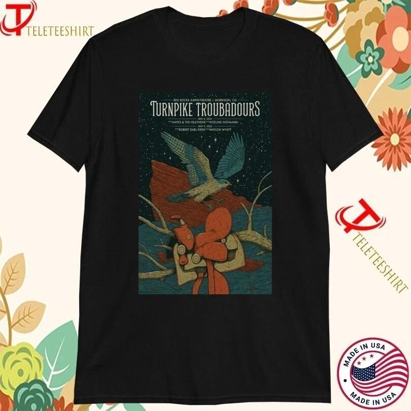 

Turnpike Troubadours Red Rocks Amphitheatre Morrison,CO May 8-9 2025 Tour TShirt 3XL