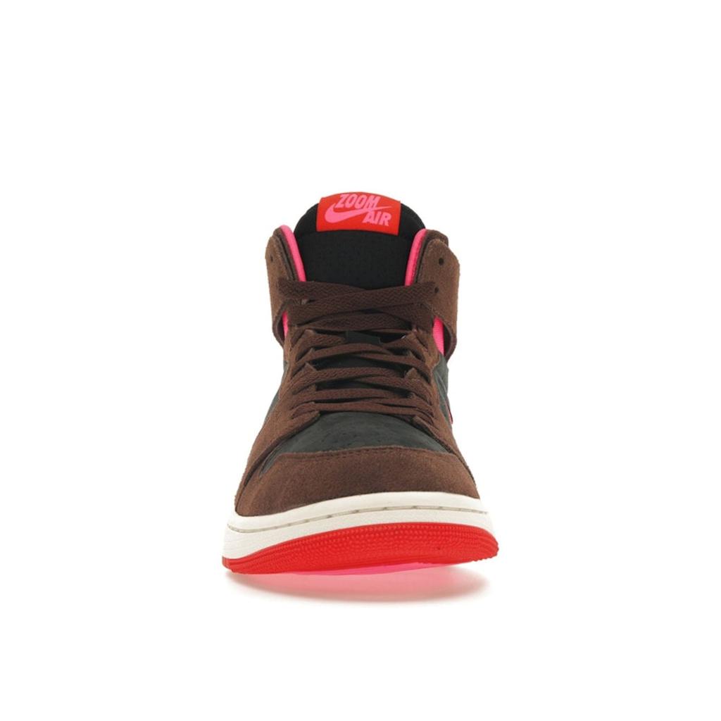 Air Jordan 1 High Zoom Comfort 2 Cacao Wow Picante Red Women Sneakers Brown Black Hyper-Pink DV1305-206
